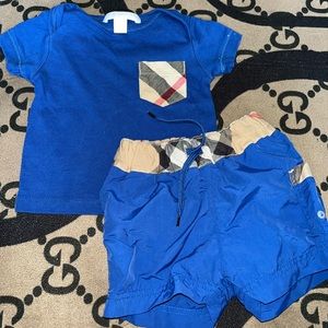 Burberry Shorts and Shirt Set
